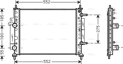 Ava Quality Cooling FTA2260 - Радиатор, охлаждение двигателя autosila-amz.com