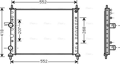 Ava Quality Cooling FTA2201 - Радиатор, охлаждение двигателя autosila-amz.com