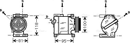 Ava Quality Cooling FTAK090 - Компрессор кондиционера autosila-amz.com