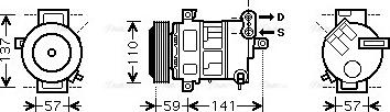 Ava Quality Cooling FTAK333 - Компрессор кондиционера autosila-amz.com