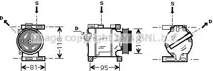 Ava Quality Cooling FT K090 - Компрессор кондиционера autosila-amz.com