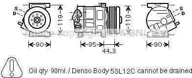 Ava Quality Cooling FT K330 - Компрессор кондиционера autosila-amz.com