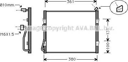 Ava Quality Cooling HD 5090 - Конденсатор кондиционера autosila-amz.com