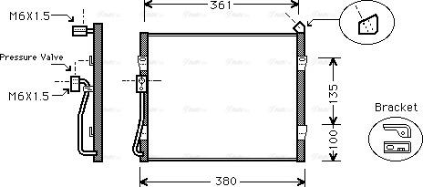 Ava Quality Cooling HD 5089 - Конденсатор кондиционера autosila-amz.com