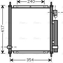 Ava Quality Cooling HD5197D - Конденсатор кондиционера autosila-amz.com