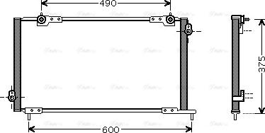 Ava Quality Cooling HD 5105 - Конденсатор кондиционера autosila-amz.com