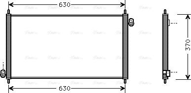 Ava Quality Cooling HD 5107 - Конденсатор кондиционера autosila-amz.com