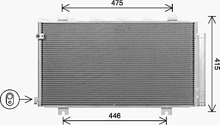 Ava Quality Cooling HD5325D - Конденсатор кондиционера autosila-amz.com