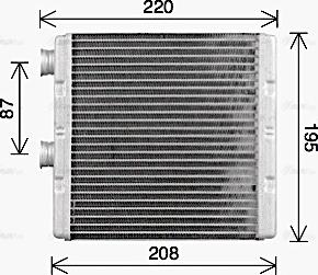 Ava Quality Cooling HD6329 - Теплообменник, отопление салона autosila-amz.com