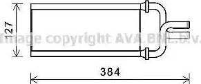 Ava Quality Cooling HD6292 - Теплообменник, отопление салона autosila-amz.com