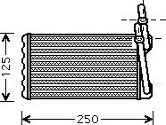 Ava Quality Cooling HD6203 - Теплообменник, отопление салона autosila-amz.com