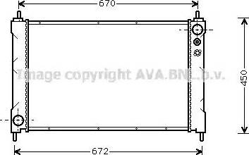 Ava Quality Cooling HD 2036 - Радиатор, охлаждение двигателя autosila-amz.com