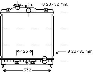 Ava Quality Cooling HD 2121 - Радиатор, охлаждение двигателя autosila-amz.com