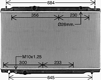 Ava Quality Cooling HD2334 - Радиатор, охлаждение двигателя autosila-amz.com