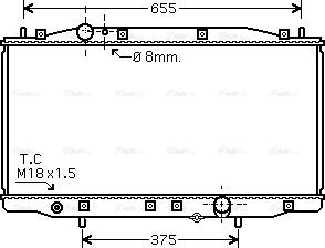 Ava Quality Cooling HD 2218 - Радиатор, охлаждение двигателя autosila-amz.com