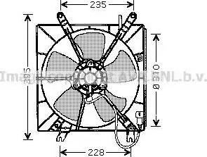 Ava Quality Cooling HD7509 - Вентилятор, охлаждение двигателя autosila-amz.com