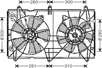 Ava Quality Cooling HD 7516 - Вентилятор, охлаждение двигателя autosila-amz.com