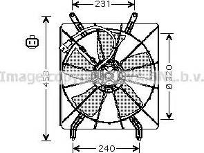 Ava Quality Cooling HD7513 - Вентилятор, охлаждение двигателя autosila-amz.com