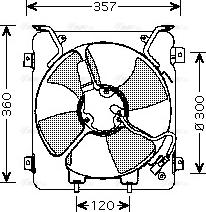 Ava Quality Cooling HD 7523 - Вентилятор, охлаждение двигателя autosila-amz.com