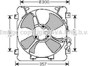 Ava Quality Cooling HD 7527 - Вентилятор, охлаждение двигателя autosila-amz.com