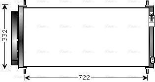 Ava Quality Cooling HDA5264D - Конденсатор кондиционера autosila-amz.com