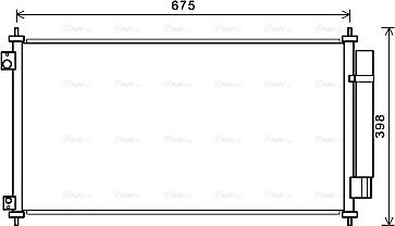 Ava Quality Cooling HDA5282D - Конденсатор кондиционера autosila-amz.com