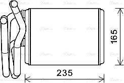 Ava Quality Cooling HDA6304 - Теплообменник, отопление салона autosila-amz.com