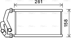 Ava Quality Cooling HDA6294 - Теплообменник, отопление салона autosila-amz.com