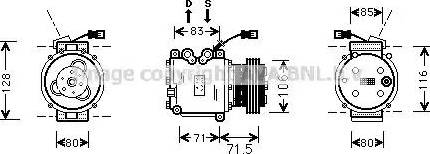 Ava Quality Cooling HD K009 - Компрессор кондиционера autosila-amz.com