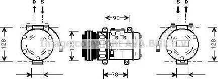 Ava Quality Cooling HD K052 - Компрессор кондиционера autosila-amz.com