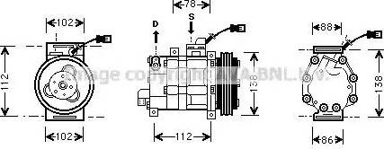 Ava Quality Cooling HD K008 - Компрессор кондиционера autosila-amz.com