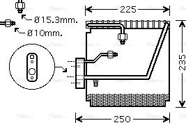 Ava Quality Cooling HD V198 - Испаритель, кондиционер autosila-amz.com