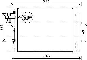 Ava Quality Cooling HY5445D - Конденсатор кондиционера autosila-amz.com