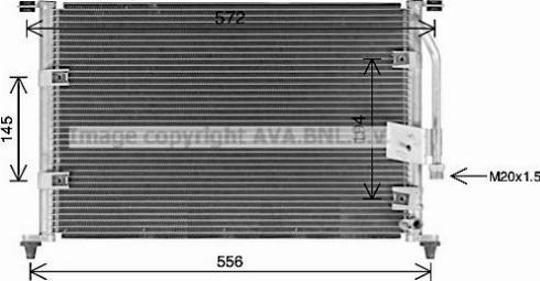 Ava Quality Cooling HY5581 - Конденсатор кондиционера autosila-amz.com
