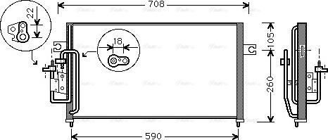 Ava Quality Cooling HY 5059 - Конденсатор кондиционера autosila-amz.com