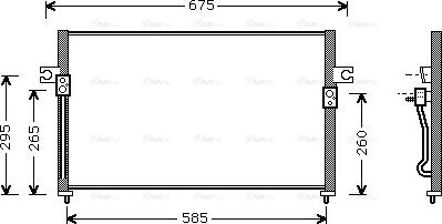 Ava Quality Cooling HY 5058 - Конденсатор кондиционера autosila-amz.com