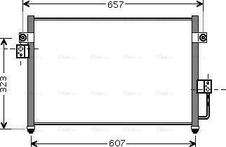 Ava Quality Cooling HY 5134 - Конденсатор кондиционера autosila-amz.com