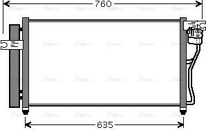 Ava Quality Cooling HY5178D - Конденсатор кондиционера autosila-amz.com