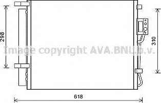 Ava Quality Cooling HY5310 - Конденсатор кондиционера autosila-amz.com