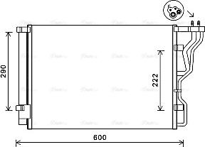 Ava Quality Cooling HY5299D - Конденсатор кондиционера autosila-amz.com
