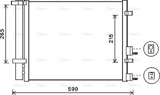 Ava Quality Cooling HY5249D - Конденсатор кондиционера autosila-amz.com