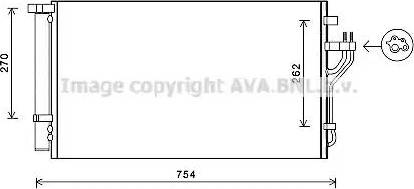 Ava Quality Cooling HY5279D - Конденсатор кондиционера autosila-amz.com