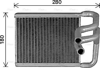 Ava Quality Cooling HY6482 - Радиатор отопителя Hyundai Avante 2.0 i * 06/06- autosila-amz.com