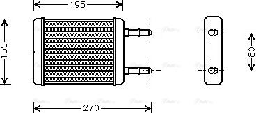 Ava Quality Cooling HY 6064 - Теплообменник, отопление салона autosila-amz.com