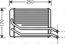 Ava Quality Cooling HY 6118 - Теплообменник, отопление салона autosila-amz.com