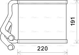 Ava Quality Cooling HY6380 - Теплообменник, отопление салона autosila-amz.com