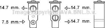 Ava Quality Cooling HY1386 - Расширительный клапан, кондиционер autosila-amz.com