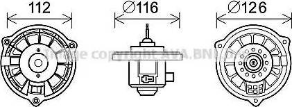 Ava Quality Cooling HY8409 - Электродвигатель, вентиляция салона autosila-amz.com