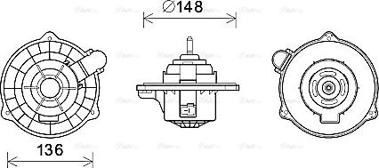 Ava Quality Cooling HY8404 - Вентилятор салона autosila-amz.com