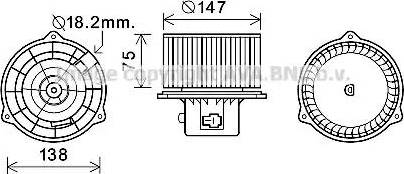 Ava Quality Cooling HY8413 - Электродвигатель, вентиляция салона autosila-amz.com